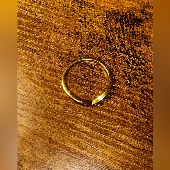 Pandora 14k Gold Plated Polished Wishbone Ring- Size 10 - Picture 2 of 8